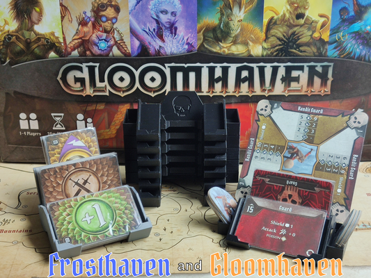 Stacking Monster Deck Holder Packs for Gloomhaven and Frosthaven | Monster Modifier Deck Holder | Ability Card Organiser