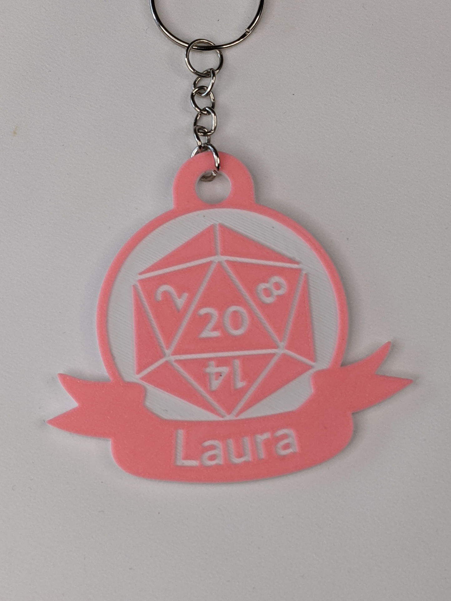 D&D Keychain with Custom Name