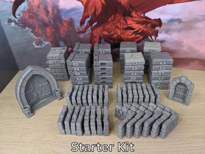 D&D Magnetic Dungeon Terrain Kit - Modular Magnetic Tiles