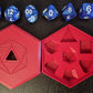 Dice Set with Organiser Case - For Tabletop RPGs, D&D, Pathfinder