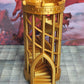 Elegant Spiral Dice Tower with Courtyard Landing For Dungeons and Dragons D&D