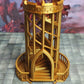 Elegant Spiral Dice Tower with Courtyard Landing For Dungeons and Dragons D&D