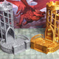 Elegant Spiral Dice Tower with Courtyard Landing For Dungeons and Dragons D&D