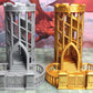 Elegant Spiral Dice Tower with Courtyard Landing For Dungeons and Dragons D&D