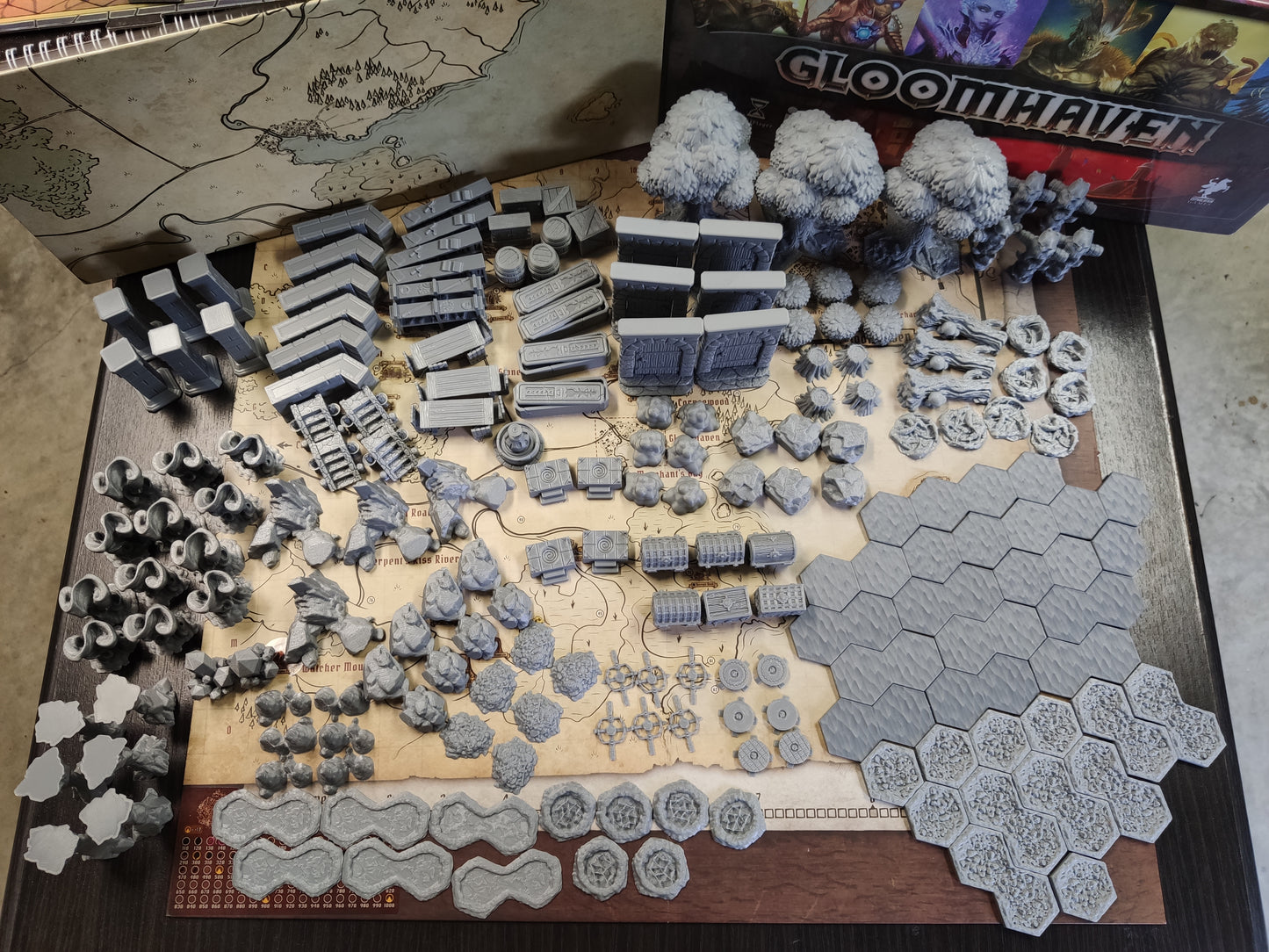 Terrain for Gloomhaven and JOTL Scatter 196 piece | 3D Printed Full Object Replacement Packs