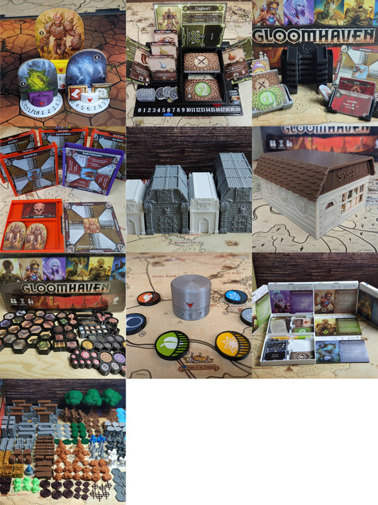 Ultimate Upgrade Packs for Gloomhaven, Frosthaven and Jaws of the Lion | Stands, Organizers, Dashboards, Inserts, Trackers, Terrain & Minis