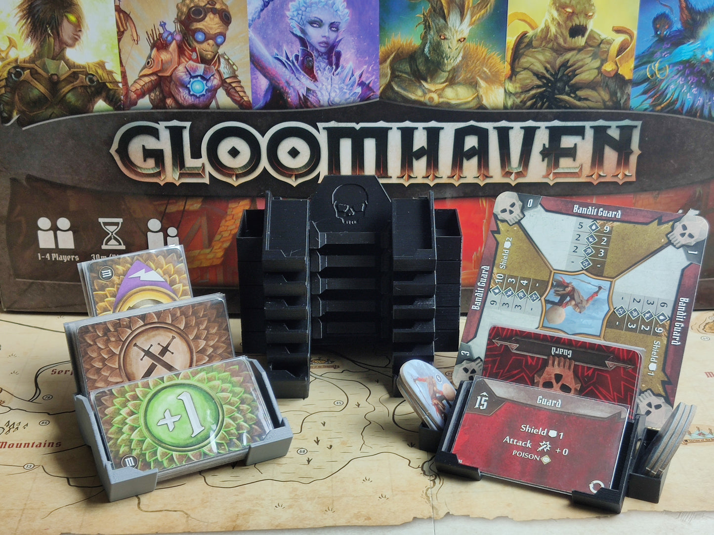 Ultimate Upgrade Packs for Gloomhaven, Frosthaven and Jaws of the Lion | Stands, Organizers, Dashboards, Inserts, Trackers, Terrain & Minis