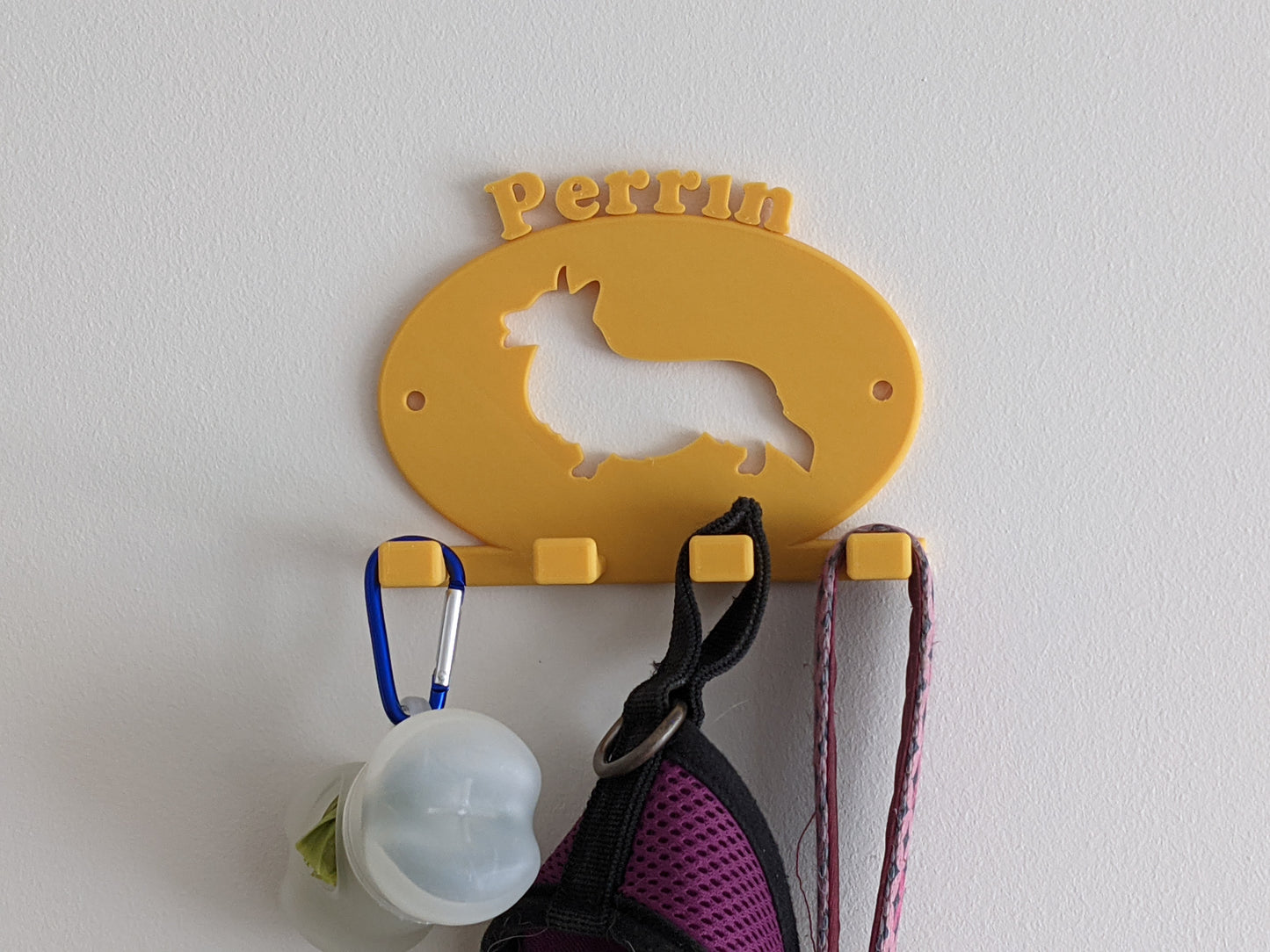 Personalised Dog Lead Holder | Wall Mounted Hanger