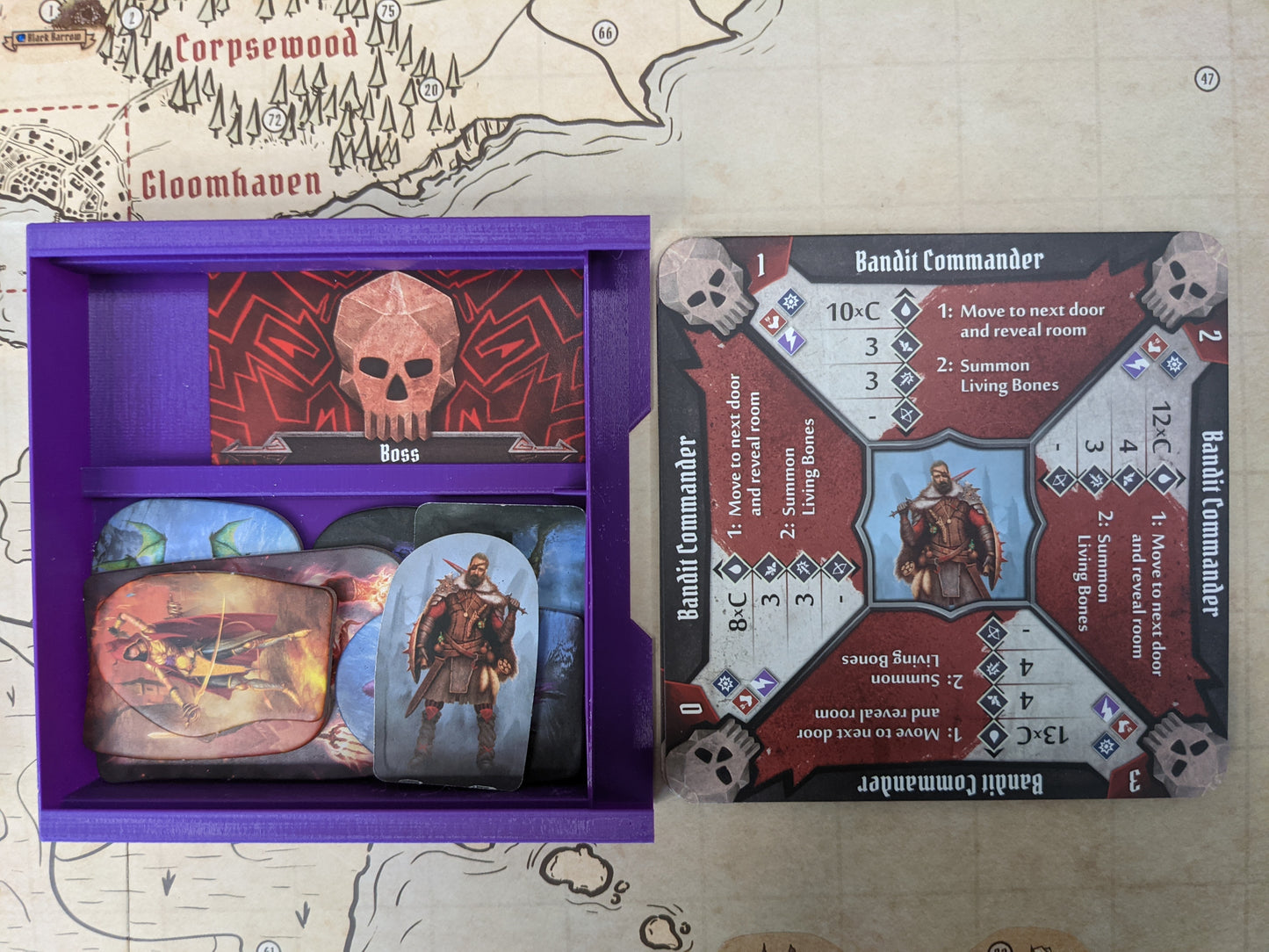 Zenpy Box Organiser for Gloomhaven Monster Tokens, Abilities and Stats