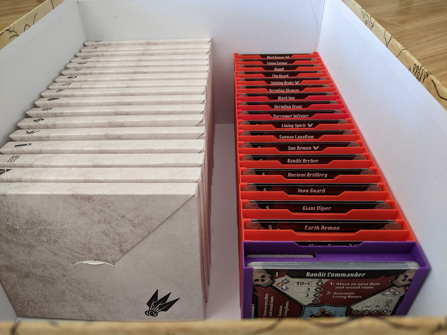 Zenpy Box Organiser for Gloomhaven Monster Tokens, Abilities and Stats