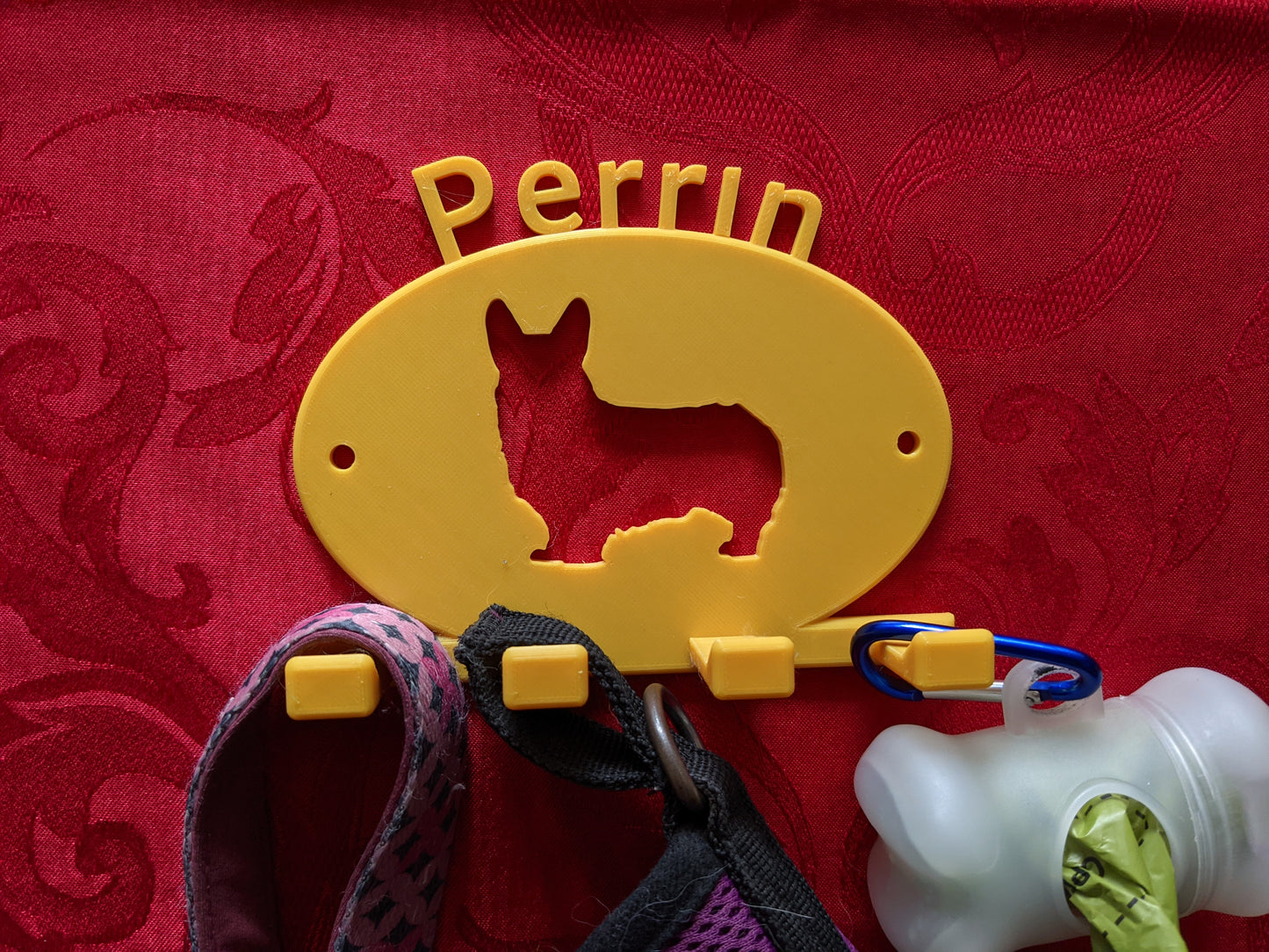 Personalised Dog Lead Holder | Wall Mounted Hanger