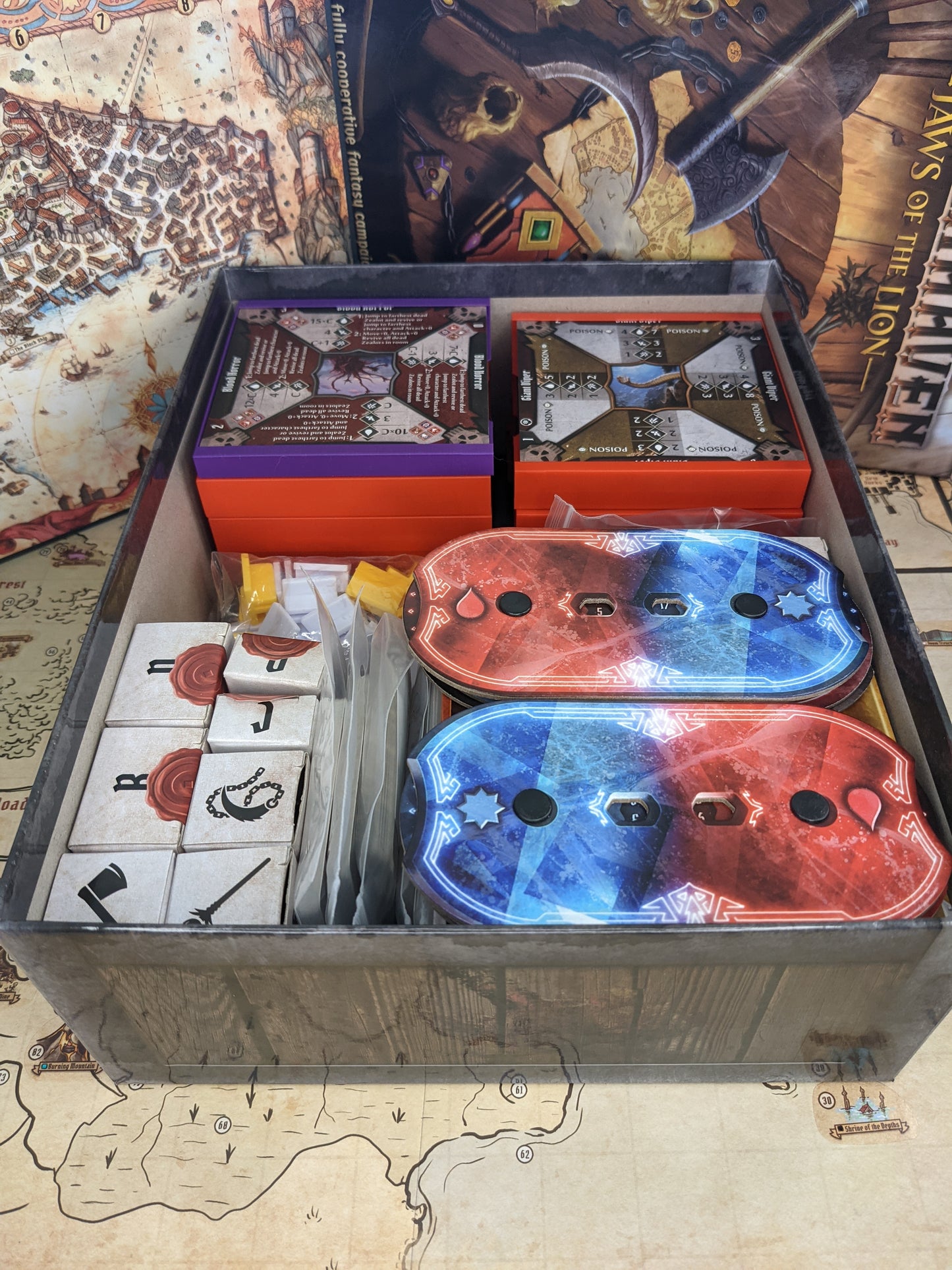 Zenpy Box Organiser for Gloomhaven Monster Tokens, Abilities and Stats