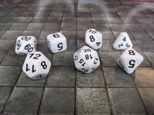 Weighted D&D Dice - D4, D6, D8, D12, D10, D20, D100 | 3D Printed Loaded Dice