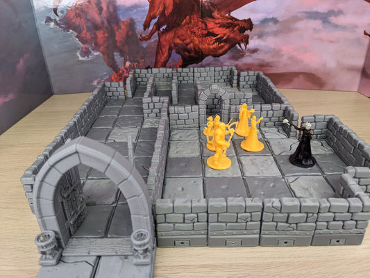 D&D Magnetic Dungeon Terrain Kit - Modular Magnetic Tiles