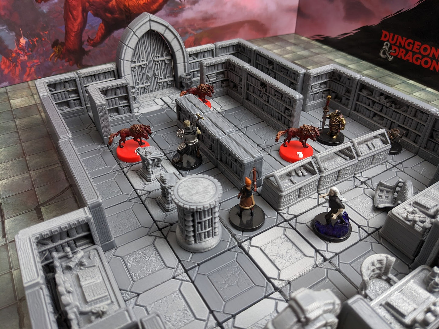 D&D Magnetic Library Terrain Kit - Modular Magnetic Tiles