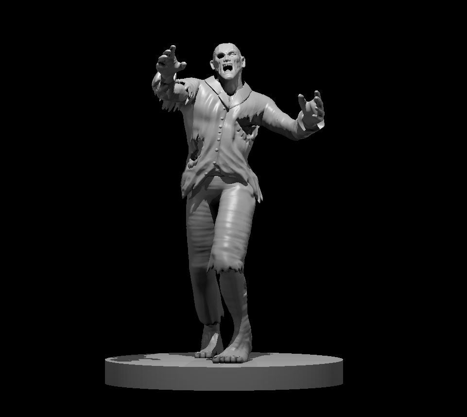 Zombies | D&D Mini | Resin Printed Miniature for Dungeons and Dragons | mz4250