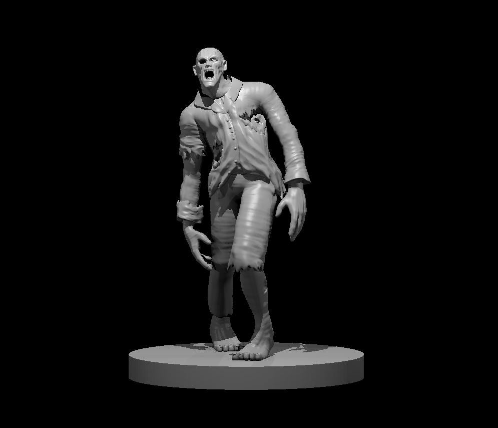 Zombies | D&D Mini | Resin Printed Miniature for Dungeons and Dragons | mz4250