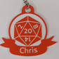 D&D Keychain with Custom Name