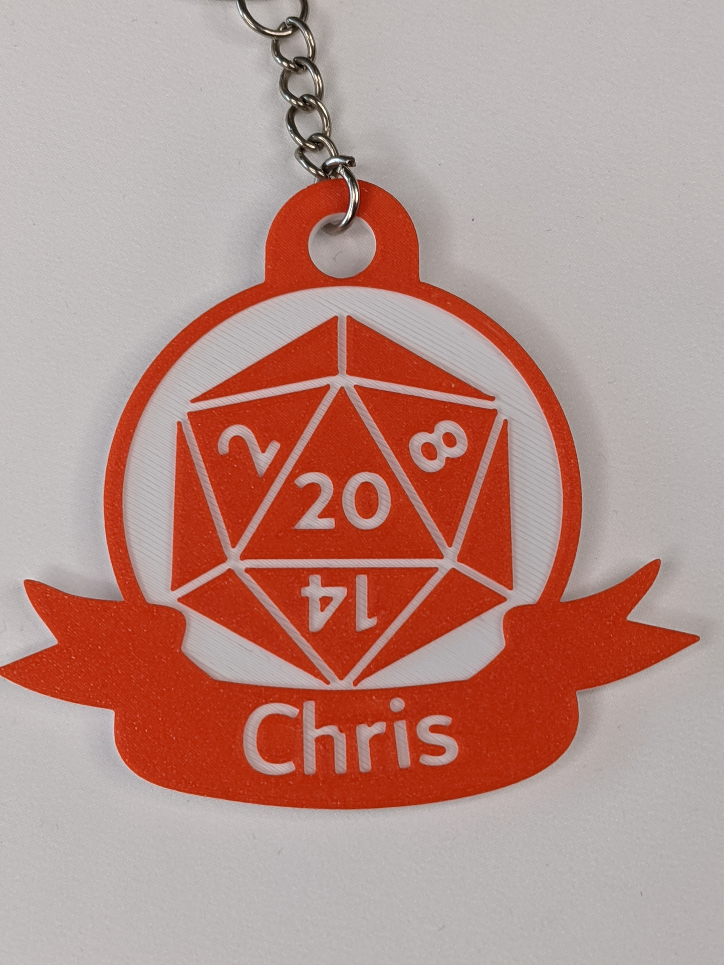 D&D Keychain with Custom Name